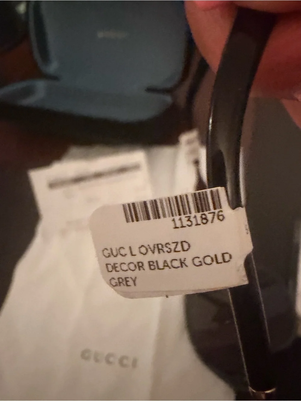 Gucci Women's Black Frame Sunglasses with Dark Gradient Lenses